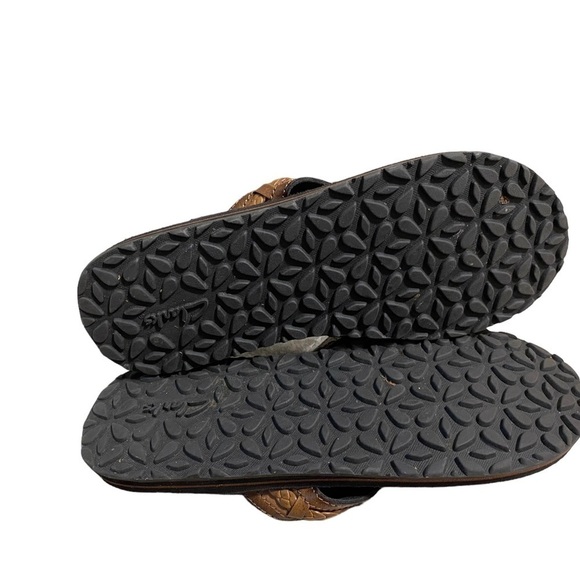 Clarks Women's Thong FENNER NERICE Honey Slip-on Flip Flop Sandal Shoes Size 9 - Picture 6 of 14